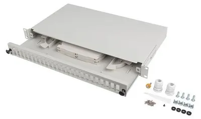 Produktbild von Lanberg 19" 1U Fiber Patch Panel 24Xsc Duplex / 24Xlc Quad G
