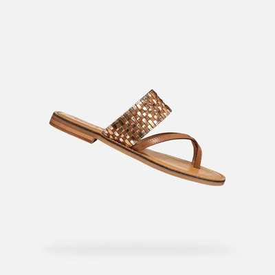 Produktbild von Geox Braune Damensandalen von Maddalusiac 36,5
