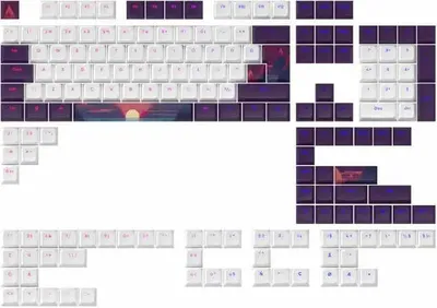 Produktbild von Dark Project  Sunrise PBT mechanische Tastaturkappen  ANSI und ISO