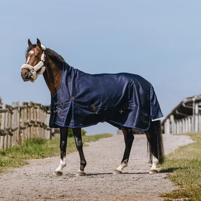 Image de Equithème Classic 1200D couverture d’extérieur High Neck 0 g - Taille 5'9, Image générée par une IA
