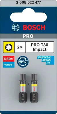 Produktbild von PRO Torx Impact Bit, T30, 25 mm, 2-tlg.