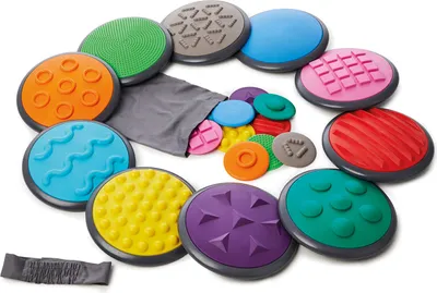 Produktbild von Gonge Taktile Scheiben Komplett-Set, 20 Scheiben