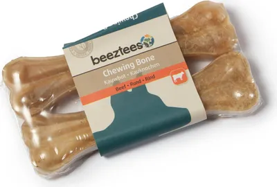 Produktbild von Beeztees Kauknochen Rinderhaut / Sparpaket, Länge: 16 cm / Gewicht: 60 - 65 g