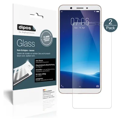 Produktbild von 2x Schutzfolie für Vivo Y71i matt - Anti-Shock 9H Folie Glass Kunststoffglas