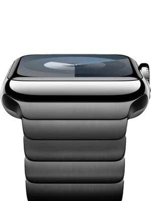 Produktbild von Apple Watch Armband Edelstahl Ersatzarmband Gliederarmband Schwarz 38/40/41mm