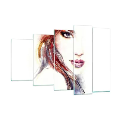 Produktbild von Bilder auf glas - Dame perfekt Kleid Eleganz - 150x100cm - Glasbilder - Wandbilder - Kunstdruck - zum Aufhängen bereit - Wanddekoration aus Glas - Glas Bilder - Wandbild auf Glas - GEG150x100-3135