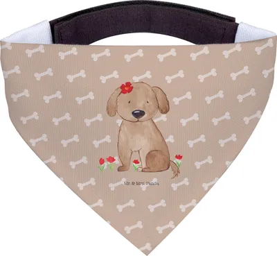 Produktbild von Mr. & Mrs. Panda Hunde-Halstuch Hund Dame - Hundeglück - Geschenk, Sprüche, Halstuch Für Hunde, Liebenswert, Frauchen, Tuch, Liebe, Schal, Hundeliebe