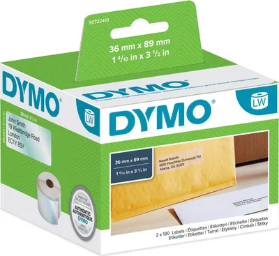 Image de DYMO LW - Étiquettes d'adresse grand format - 36 x 89 mm - S0722410