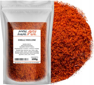 Zdjęcie produktu dla CHILLI MIELONE 100g Papryka ostra chili aromatyczna wysoka jakość Kol-Pol