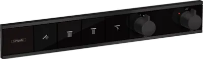 Zdjęcie produktu dla Termostat podtynkowy RainSelect gotowy do użycia zestaw 4 konsumentów czarny matowy