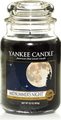 Productafbeelding van Yankee Candle Midzomeravond, rond, zwart, 1 stuk
