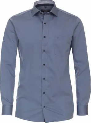 Produktbild von CASAMODA Herren Businesshemd Langarm Kent Modern-Fit Popeline Blau 41