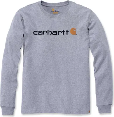 Produktbild von Carhartt EMEA Workwear Signature Graphic Core Logo Langarmshirt Farbe: Hellgrau, Grösse: XL