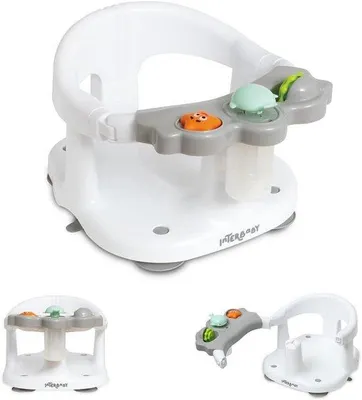 Productafbeelding van Ergonomisch babybadzitje met zuignappen - antislip en veilig voor baby's vanaf 5 maanden