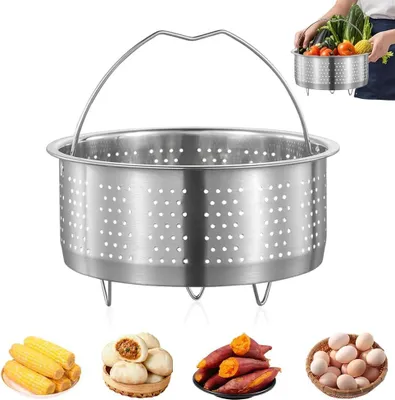 Produktbild von Dampfgarer Einsatz Edelstahl 304, Dämpfeinsatz für Topf, 17.5 cm Dünsteinsatz für töpf, Siebeinsatz für Töpfe für Töpfe, Kochtöpfe, Schnellkochtopf