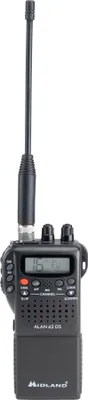 Immagine prodotto di Midland Alan 42 DS Radio CB Portatile e versatile Senza Licenza N°1 nel mondo - Ricetrasmittente AM/FM Multi Banda per Tutti i Paesi EU, Radio Trasmittente Professionale con Squelch Digitale