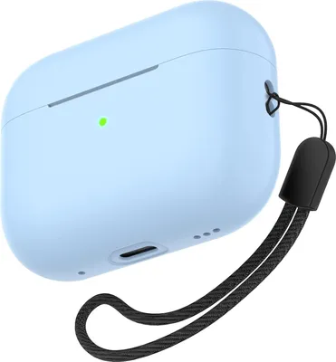 Image de Airpods Pro 2 2022 : Pendentif Pour Étui, Bleu Mat, Protection Durable