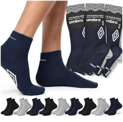 Productafbeelding van UMBRO Zestaw 9 Par Skarpety Męskie Quarter Zakostki 43/46, AI-gegenereerde afbeelding