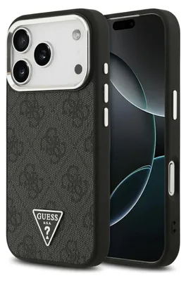 Obrázok produktu pre Guess – Hardcase 4G Triangle Logo MagSafe obal na iPhone 17 Pro Max – čierny