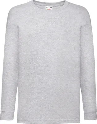 Produktbild von Fruit of the Loom Kids Valueweight Long Sleeve T-Shirt Kinder Shirt langarm