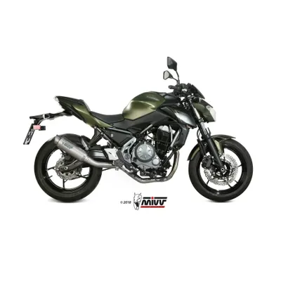 Produktbild von Mivv SPORT Schalldämpfer GPpro Komplettanlage 2x1 Titan für KAWASAKI Z650 BJ 2017 >