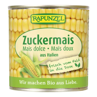 Zdjęcie produktu dla Rapunzel - Kukurydza cukrowa w puszce - 160g