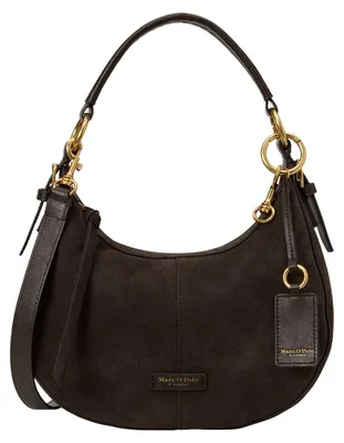 Image de Marc O'Polo Cuir sac à épaule sac à épaule bandoulière Pernille Hobo Bag Burnt Coffee marron foncé
