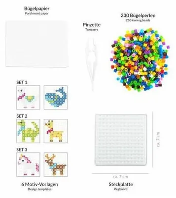 Immagine prodotto di Set da stiro per perline magiche - Create capolavori colorati e sviluppate le vostre abilità creative!