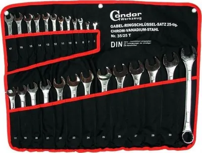 Zdjęcie produktu dla CONDOR WERKZEUG Zestaw 25 kluczy trzpieniowych 6-32mm CrV