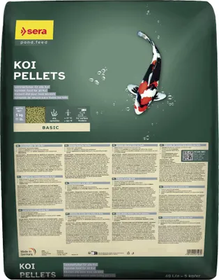 Productafbeelding van Sera Koi Pellets Basic, voer voor vijverkoi, 40 liter, 5 kg