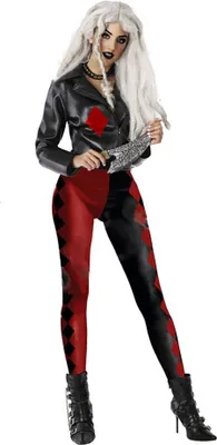 Image de Déguisement pour adultes Arlequin sanglant femme - XL