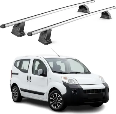 Image de Barres de toit transversales Alu pour Citroen Nemo 2007-2017 75 kg Gris 2Pcs