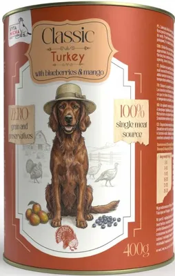 Productafbeelding van Karma Mokra voor hond, Syta Micha, MONO kalkoen met bosbessen en mango, 400 gram