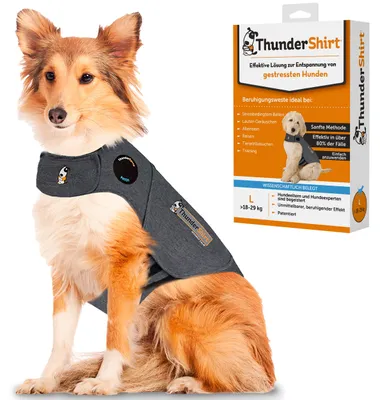 Immagine prodotto di Giacca Thundershirt per cani, taglia L, colore grigio