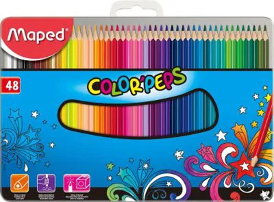 Produktbild von Maped Dreikant Buntstift COLOR'PEPS 48er Metalletui