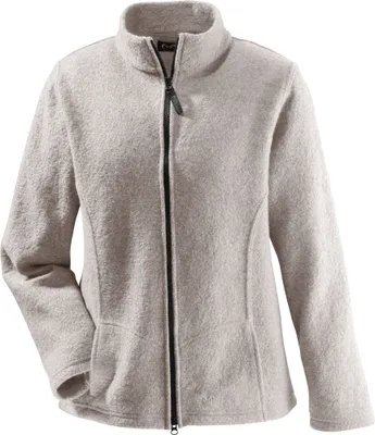 Produktbild von Mufflon Mu-Jet Jacke W100 450g/m² stone L mit Stehkragen und 2-Wege-Reißverschluss