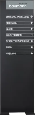 Produktbild von MADRID Black Line Innenaufsteller 200 x 73 cm