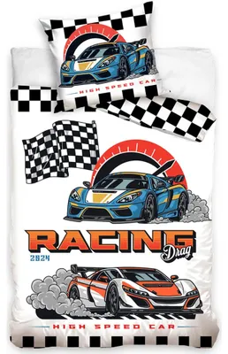 Produktbild von Kinderbettwäsche Cars Racing Drag