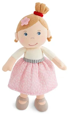 Immagine prodotto di HABA Bambola di stoffa unisex Lara - rosa e bianca - altezza 30 cm