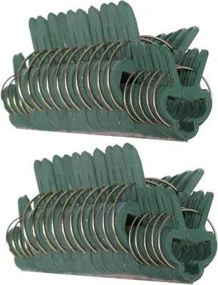 Image de Lot de 40 tiges vertes pour tiges et vrilles - Supports souples pour fleurs, légumes et plantes grimpantes