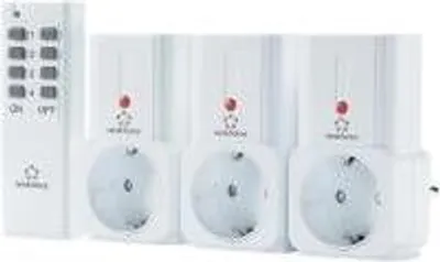 Image de Renkforce Kit d'interrupteur radio Connecteur intermédiaire 4 pièces Portée maxi (en champ libre) 30 m Lieu d'utilisation intérieur (1208454)