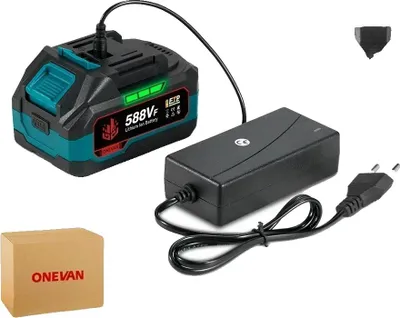 Immagine prodotto di Batteria ricaricabile, capacità 22900 mAh, compatibile con utensili da 18 V, come mostrato - a, 1 batteria 1 caricabatteria - B
