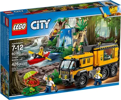 Zdjęcie produktu dla LEGO City Jungle Mobile Lab, Zestaw do budowania, 7 lat(a), 426 szt., 530 g