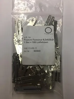 Produktbild von Faston 6,3mm Stecker 100 Stück