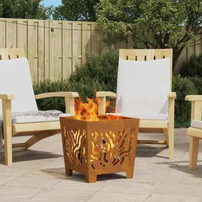 Produktbild von "im Angebot" Feuerstelle Braun 40x40x40 cm Stahl - Feuerkörbe & -schalen CC24485