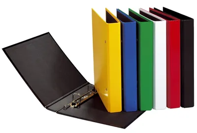 Image de Pagna® 20407-03 Classeur à anneaux Basic Colours - A5, mécanisme à 2 anneaux, Ø anneaux 20mm, rouge