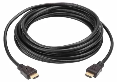 Produktbild von ATEN High Speed HDMI Kabel mit Ethernet, 10 m, 10 m, HDMI Typ A (Standard), HDMI Typ A (Standard), 4096 x 2160 Pixel, 3D, Schwarz
