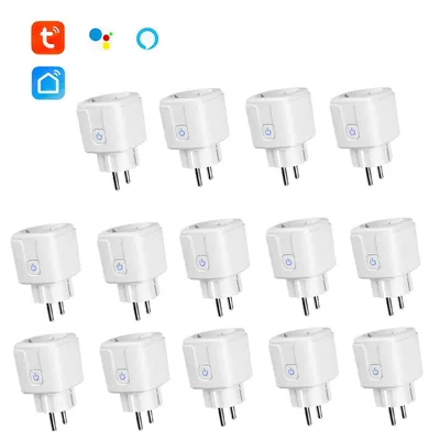 Produktbild von 16er Smart Steckdose,WLAN Steckdose,16A Smart Plug mit App Steuerung,Kompatibel mit EU Steckdosen,Zeitschaltuhr,Alexa & Google Home Kompatibel