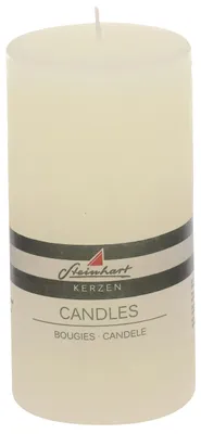 Produktbild von Stumpenkerze "Raureif" Champagner 150/78 mm