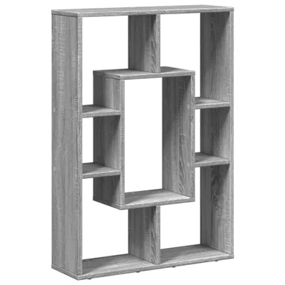 Obrázek produktu pro vidaXL Knihovna Grey Sonoma 63x20x90 cm Materiál na bázi dřeva